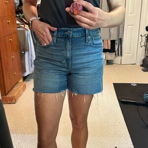 J. Crew Women's High Rise Blue Jean Shorts